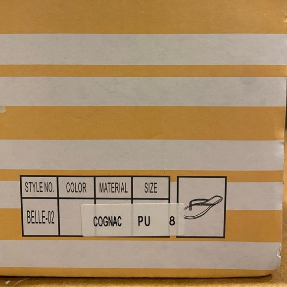 NWT Wild Diva Lounge-Braided Straps Flip Flops-Cognac - Picture 6 of 11